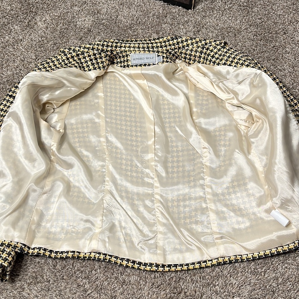 VINTAGE HOWARD WOLF BLAZER Sz 8 - Picture 7 of 15